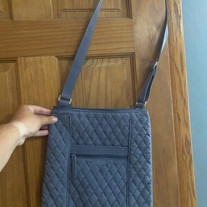 Vera Bradley Quilted Gray Crossbody Bag